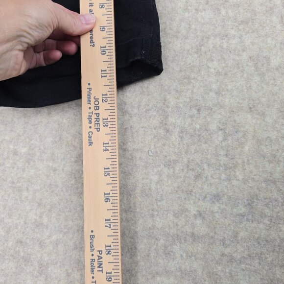 H&M Womens Black High-Waist Denim Shorts US 0 Cotton/Elastane Blend - Picture 5 of 7